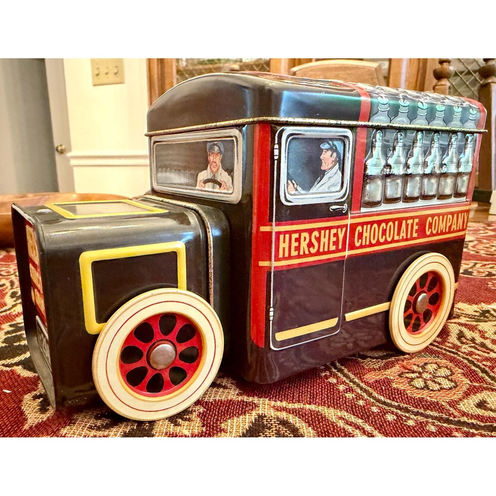 Vintage Hersheys Chocolate Delivery Truck Tin | Embossed Advertising Collectible